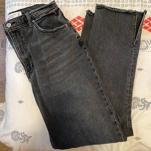 Abercrombie 90s straight ultra high rise curve love
